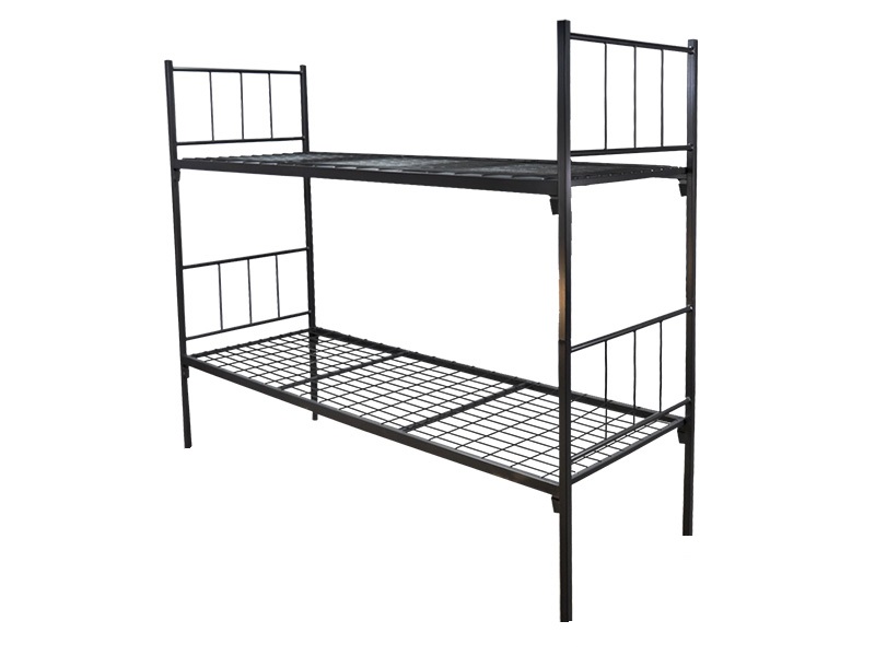 Ліжко двоярусне на металевій сітці 1900х700х1500 Чорний КОМПРЕД OL608